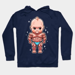 Swole Kewpie Bodybuilder Hoodie